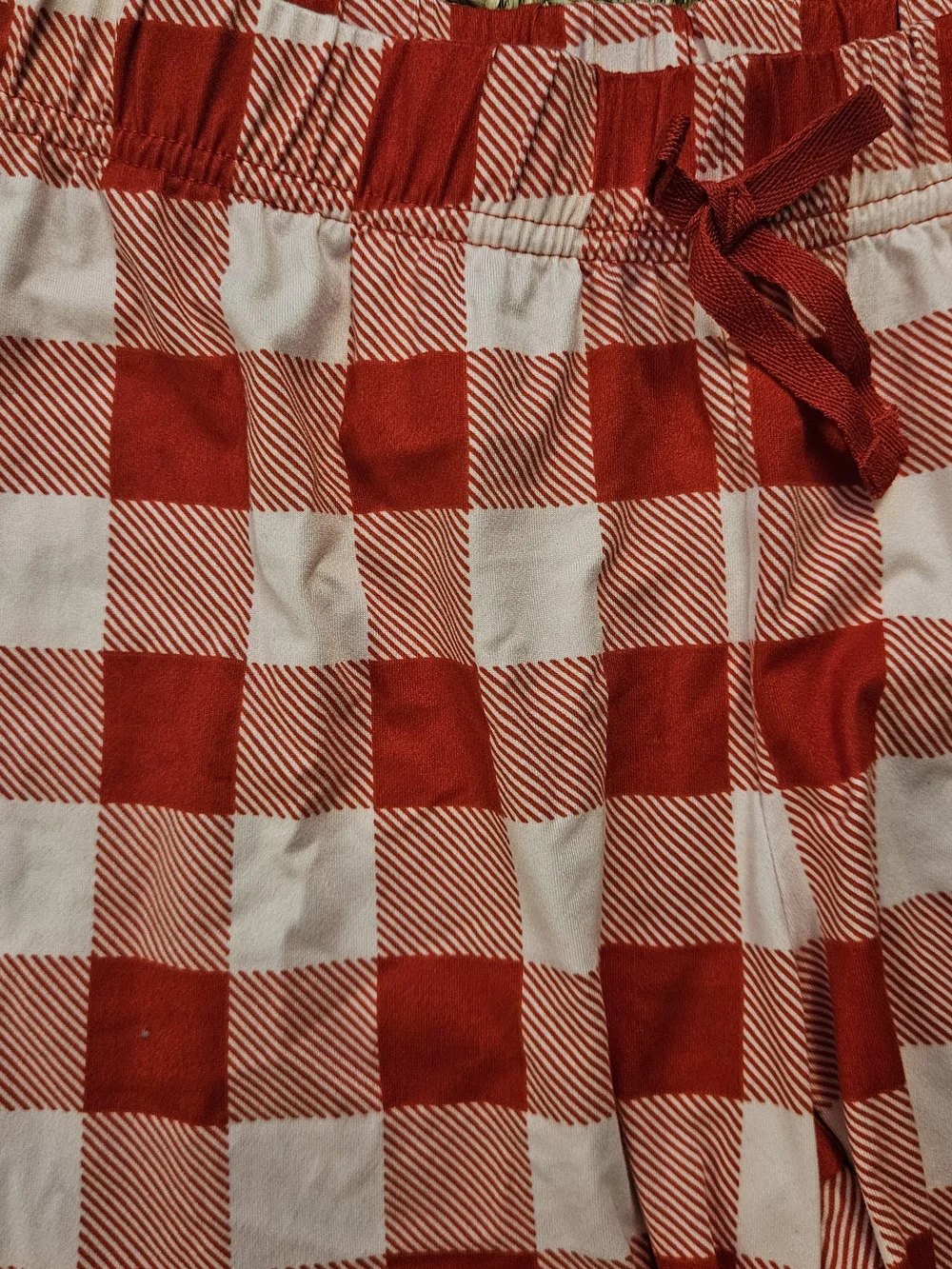 Girls wonder nation Red & Pink Gingham Pajama Bottoms